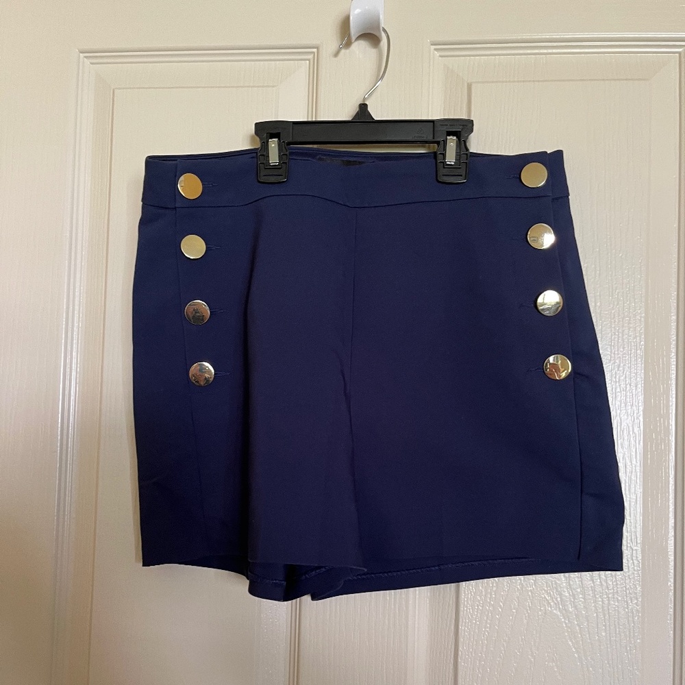 Express Dressy Navy Shorts Size 10